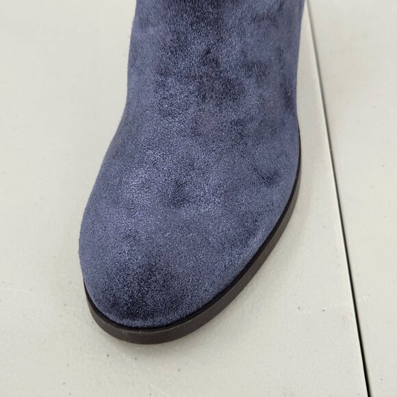 Lucky Brand Calypso Boot Over The Knee Blue Oiled Suede Women’s 6M Wide Calf - Picture 6 of 16